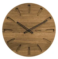 Zegary - VLAHA VCT1022 zegar dębowy Grand czarny, śr. 45 cm - miniaturka - grafika 1