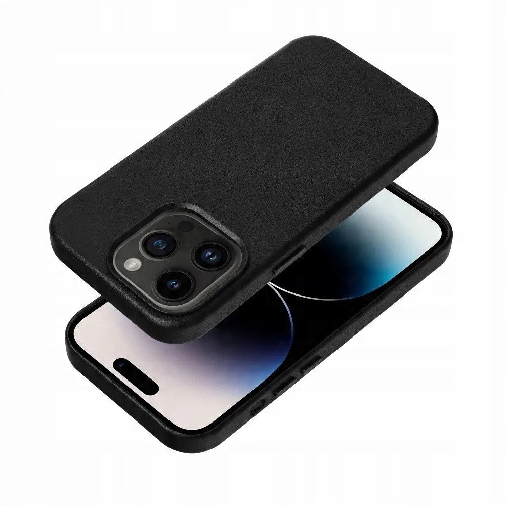 Futerał LEATHER MAG COVER kompatybilny z MagSafe do SAMSUNG S25 ULTRA czarny