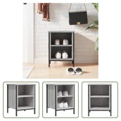 Szafki na buty - The Living Store Stojak na buty szary Sonoma 38x35x50 cm Materiał drewnopochodny - miniaturka - grafika 1