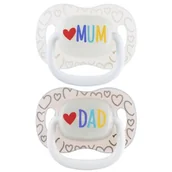 Smoczki do butelek - Smoczek CANPOL BABIES LoveMum&Dad 0-6 m (2 szt.) - miniaturka - grafika 1