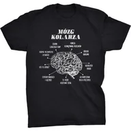 Koszulki męskie - Koszulka T-shirt Mózg Kolarza Śmieszny Prezent na Święta Urodziny - miniaturka - grafika 1