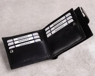 Skórzany Portfel Męski Z Systemem Rfid Zamykany Na Zatrzask Lumarko! - Portfele - miniaturka - grafika 8