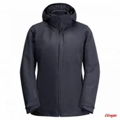 Kurtki i kamizelki sportowe męskie - Damska kurtka Jack Wolfskin 3w1 BERGLAND 3IN1 JKT W graphite - miniaturka - grafika 1