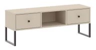 Szafki RTV - Szafka Rtv Linea 2S Czarny / Kaszmir - miniaturka - grafika 1