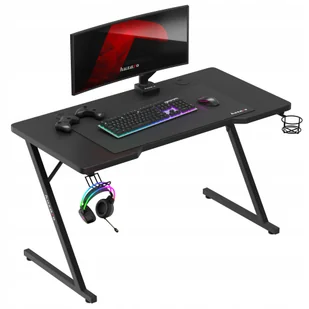 Biurko Gamingowe Komputerowe dla Gracza Huzaro Hero 2.5 Black - Biurka gamingowe - miniaturka - grafika 1