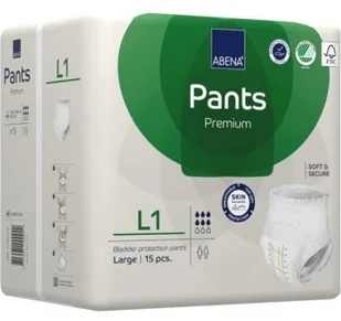 ABENA Pants Premium L1 majtki chłonne, 15szt. - >>>  <<< - Pieluchy dla dorosłych - miniaturka - grafika 1