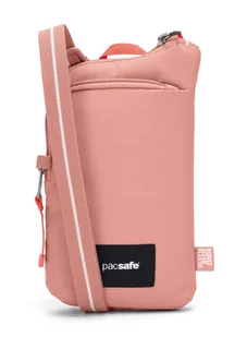 Saszetka antykradzieżowa na dokumenty Pacsafe Go Tech Crossbody - rose - Torby męskie - miniaturka - grafika 1