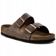 Klapki i japonki męskie - Birkenstock Arizona FL WB Habana 452761 Brązowe 44 - miniaturka - grafika 1