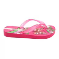 Buty dla dziewczynek - Klapki Motyle Dziecięce Ipanema 83348 AI747 Gliter Pink różowe - miniaturka - grafika 1