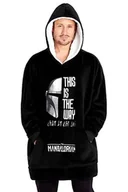 Koce - Mandalorian Męskie Bluzy Z Kapturem Polar Oversize Koc Bluza Z Kapturem Dziecko Joga - Oficjalne Bluzy Z Kapturem Mandalorian Dla Mężczyzn, Idealne .. - miniaturka - grafika 1