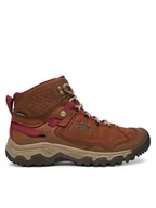 Buty trekkingowe damskie - Keen Trekkingi Targhee IV Mid Wp 1030689 Brązowy - miniaturka - grafika 1
