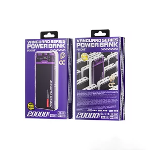 WEKOME WP-351 Vanguard Series - Power bank 20000 mAh PD 20W + QC 22.5W (Fioletowy / Przezroczysty) - Powerbanki - miniaturka - grafika 3