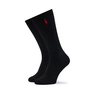 Skarpety Wysokie Męskie Polo Ralph Lauren 449876014001 Black Red Pp - Skarpetki męskie - miniaturka - grafika 1