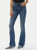 Spodnie damskie - Vero Moda Jeansy Flash 10302478 Niebieski Flared Fit - miniaturka - grafika 1