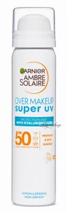 Garnier - Ambre Solaire - Over Makeup Super UV - Protection Mist - Ochronna mgiełka do twarzy i na makijaż SPF50 - 75 ml - Balsamy i kremy do opalania - miniaturka - grafika 1
