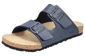 Klapki i japonki męskie - Rieker Męskie klapki 22190, niebieski, 40 EU - miniaturka - grafika 1