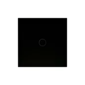 Wyłączniki światła i elektryczne - Polmark Włącznik pojedynczy ROSA Czarny - miniaturka - grafika 1