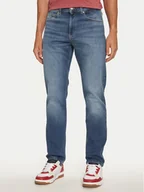 Spodnie męskie - Tommy Jeans Jeansy Ryan DM0DM21054 Granatowy Slim Fit - miniaturka - grafika 1