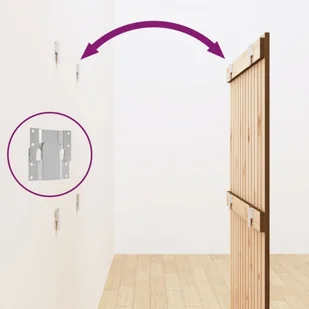 Wezgłowie łóżka, miodowy brąz, 82,5x3x110 cm, drewno sosnowe Lumarko - Inne meble do sypialni - miniaturka - grafika 7