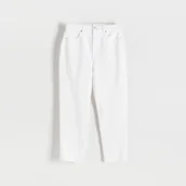 Spodnie damskie - Reserved - Jeansy mom fit - biały - miniaturka - grafika 1