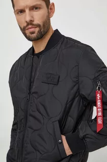 Kurtki męskie - Alpha Industries kurtka bomber MA-1 ALS męski kolor czarny przejściowa - grafika 1