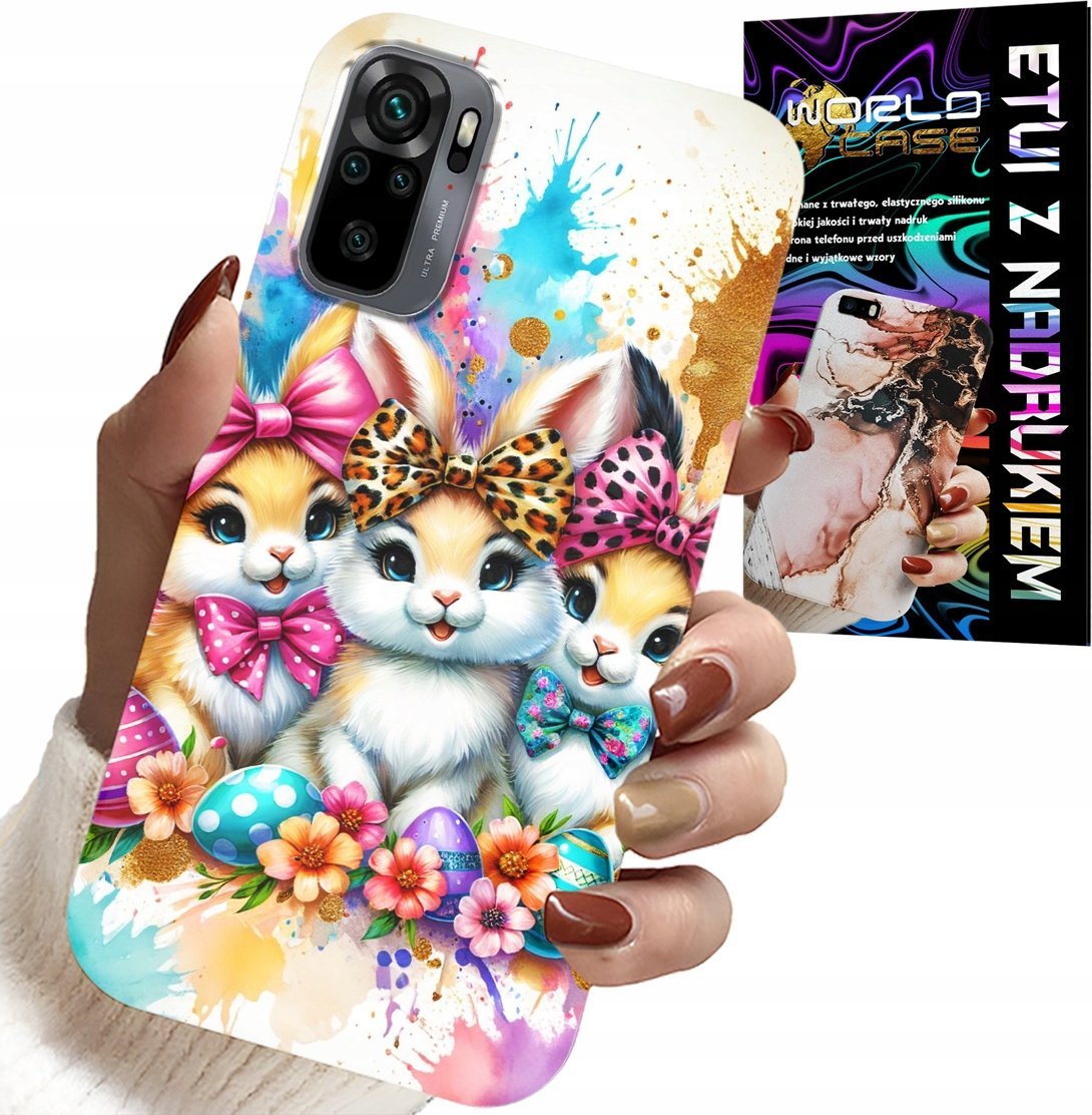 ETUI DO XIAOMI NOTE 10 / 10S - KRÓLICZKI, ŚWIĄTECZNE, KRÓLIK, WIELKANOC