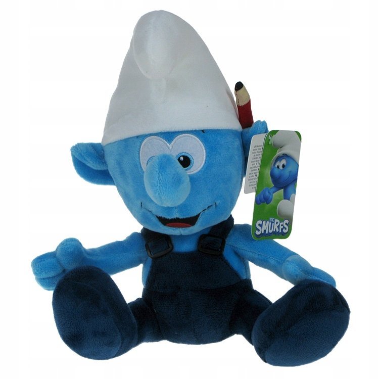 Smerfy: Wielki Film - maskotka pluszowa Smerf Pracuś 27cm (69234)