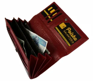 Portfel Damski Skórzany LORENTI Długi Suwak MAX Wewnątrz Skóra Naturalna Lakierowana GD27-RFID-14 9771 CZERWONY LAKIEROWANY - Portfele Portfel Damski Skórzany LORENTI Długi Suwak MAX Wewnątrz Skóra Naturalna Lakierowana GD27-RFID-14 9771 CZERWONY LAKIEROWANY - Portfele - miniaturka - grafika 12