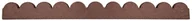 Ogrodzenia - Dekoracyjne Obrzeże Ogrodowe Scalloped, Trawnikowe - Eco - 120 X 5 X 10Cm Terracotta - miniaturka - grafika 1