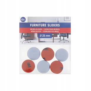 PODKŁADKI TEFLONOWE SAMOPRZYLEPNE ŚLIZGACZ 25 6 sz - Meble modułowe i akcesoria - miniaturka - grafika 1