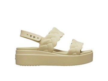 Crocs Brooklyn Woven Low Wedge 209977-212 Klapki damskie