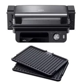 Grille elektryczne - Braun MultiGrill 5 CG5033IGY Czarny - miniaturka - grafika 1
