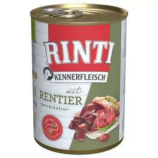Megapakiet RINTI, 24 x 400 g - Renifer| Dostawa i zwrot do 14dni Gratis - Mokra karma dla psów - miniaturka - grafika 1