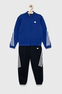 Dresy damskie - adidas dres dziecięcy U FI 3S TGTH kolor niebieski - miniaturka - grafika 1