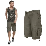 Odzież taktyczna i umundurowanie - Spodenki Krótkie Męskie BRANDIT Vintage Classic - Olive S - miniaturka - grafika 1