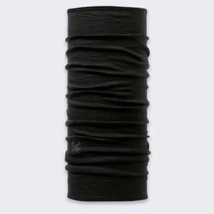 Komin wielofunkcyjny z wełny merynosów Buff Safety Merino Wool Black - Czapki i chusty sportowe damskie - miniaturka - grafika 1