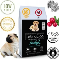 Sucha karma dla psów - LabraDog Superfood Light Indyk z batatami i żurawiną dla psów otyłych 2kg - miniaturka - grafika 1