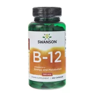 Witaminy i minerały - SWANSON Suplement diety Witamina B12 250 kapsułek - miniaturka - grafika 1