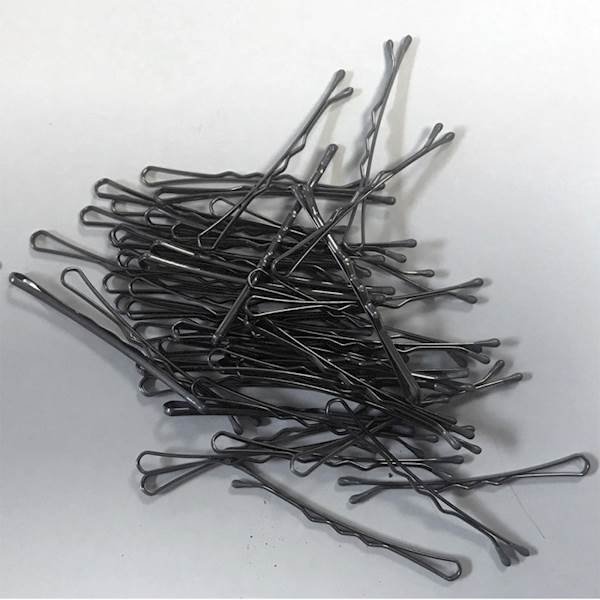 Hair Tools Wsuwki Do Włosów 5cm Srebrne 50 sztuk