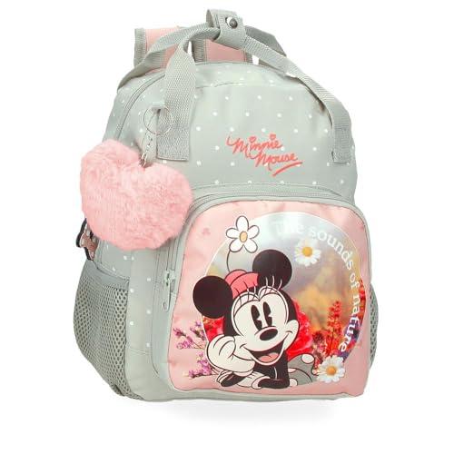 Joumma Disney Minnie Wild Nature Plecak Przedszkole Zielony 23x28x10 cms 6,44L Poliester, Zielony, plecak przedszkolny