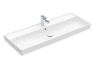 Umywalki - Villeroy & Boch Collaro Umywalka meblowa 120x47 cm z 1 otworem na baterię biały mat z powłoką CeramicPlus 4A33C5RW - miniaturka - grafika 1