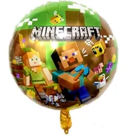 Balony i akcesoria - Balon foliowy Piksele. Minecraft 18" (45cm.) - miniaturka - grafika 1