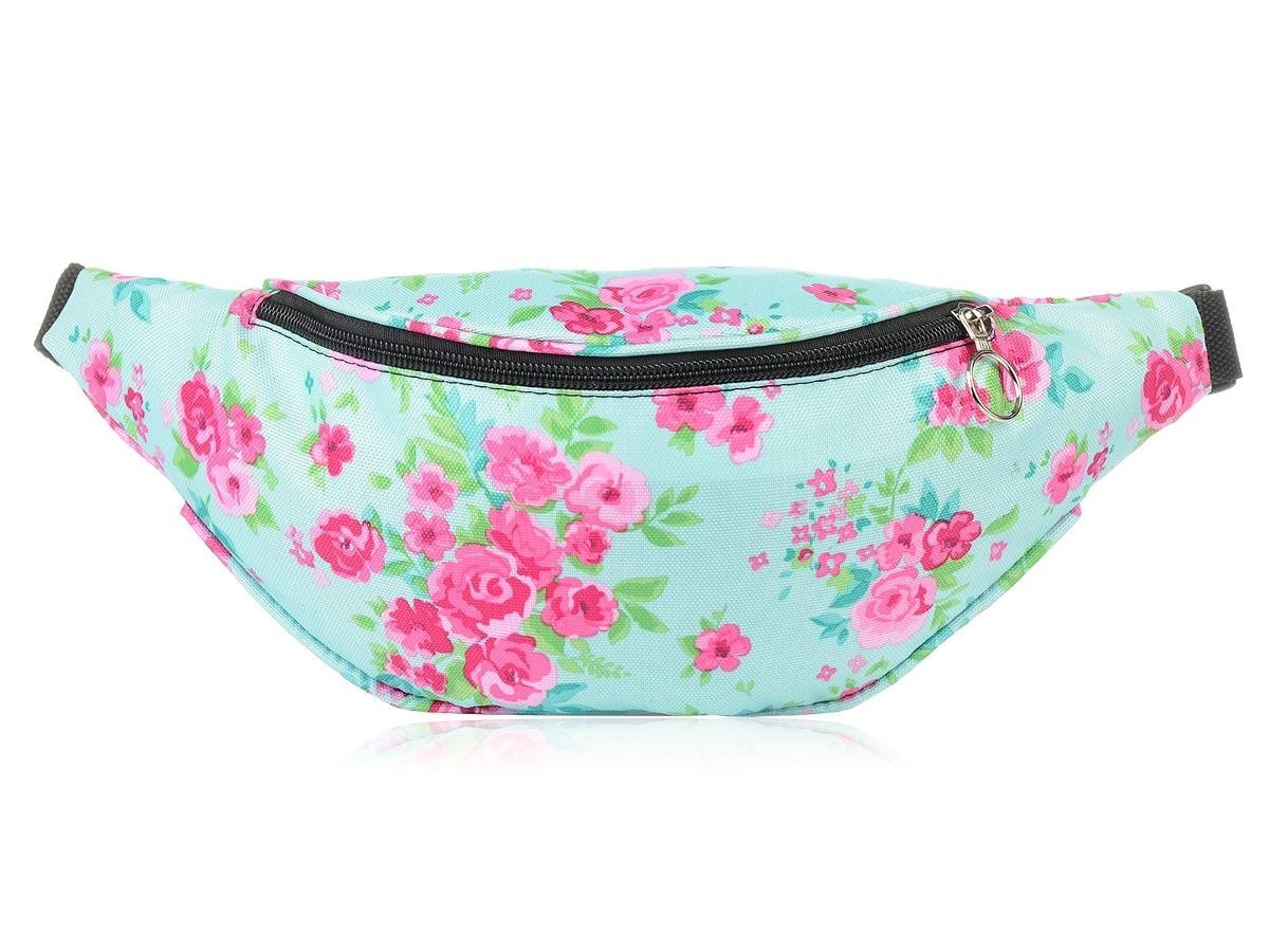 Krateczka, Saszetka/nerka, 004, miętowo-różowa