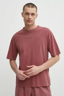 Koszulki męskie - Reebok t-shirt bawełniany męski kolor różowy gładki 100076357 - grafika 1