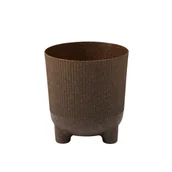 Donice - Osłonka doniczki Aria Jumper 18cm brązowa Lamela - miniaturka - grafika 1