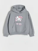 Bluzy dla dziewczynek - Reserved - Bluza Hello Kitty - ciemnoszary - miniaturka - grafika 1