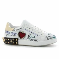 Sneakersy damskie - Białe damskie sneakersy CARINII roz39 - Carinii - miniaturka - grafika 1
