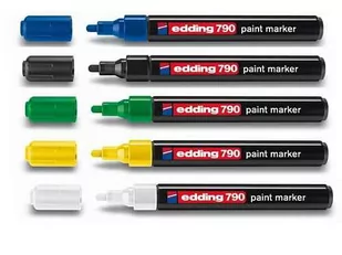 Edding MARKER LAKIEROWY OKRĄGŁA KOŃCÓWKA 2-3MM CZARNY 790/001/C ED - Markery permanentne - miniaturka - grafika 1