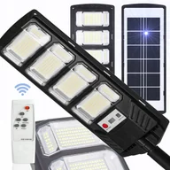Lampy ogrodowe - LAMPA SOLARNA ULICZNA LED 1600W CZUJNIK RUCHU I ZMIERZCHU + PILOT IP65 ZEWN - miniaturka - grafika 1
