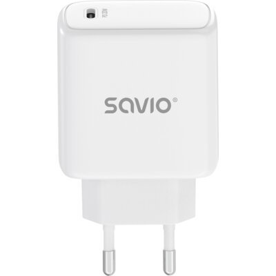 Ładowarka sieciowa SAVIO LA-14 20W Power Delivery 3.0 Biały